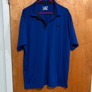 Under Armour Men's Royal Blue Polo